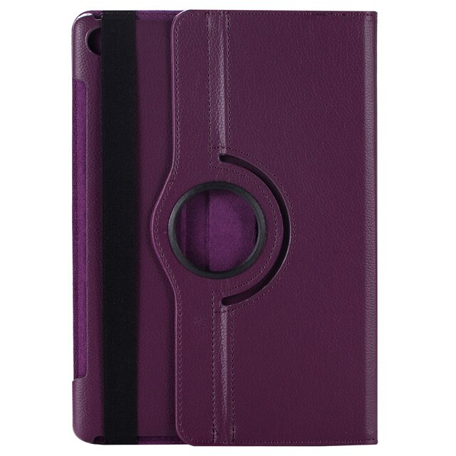 360 roterende etui til huawei mediapad  m5 10.8 foldbart stativ pu læder etui flip cover til huawei  m5 pro 10.8 tommer tablet fundas: Lilla