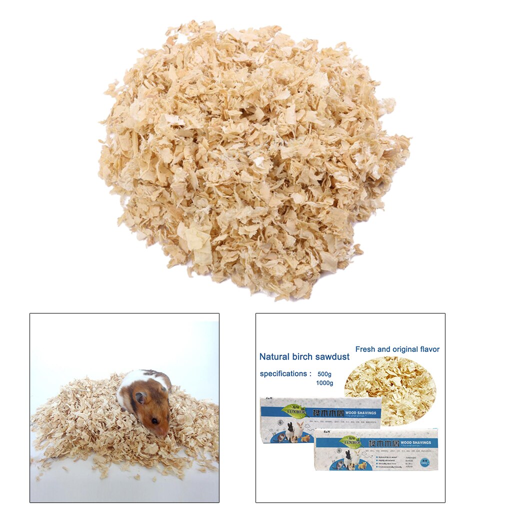 Small Pets Cage Home Bedding Birch Wood Shavings Sawdust Cats Bunny 1KG