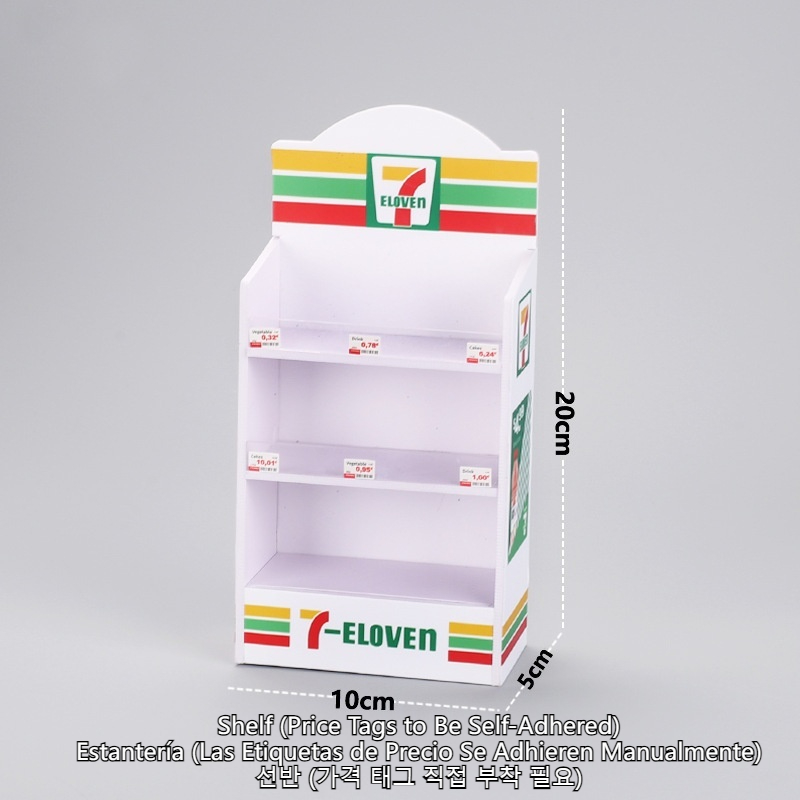 Maison de poupée Mini 7 congélateur supermarché Miniature réfrigérateur Horizontal 3D aimants de réfrigérateur armoire de crème glacée modèle d'affichage de jouets: plum