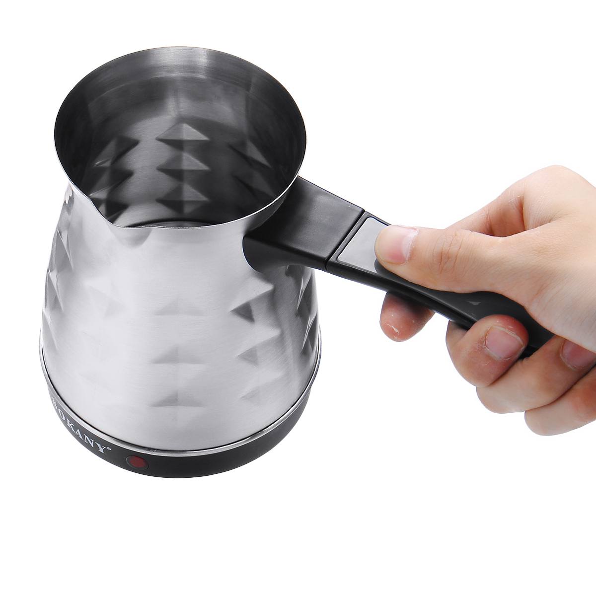 500ml Coffee Maker Stainless Steel Portable Electric Coffee Pot Fast Heat Resistant Coffee Machine Boiled Milk Coffee Kettle