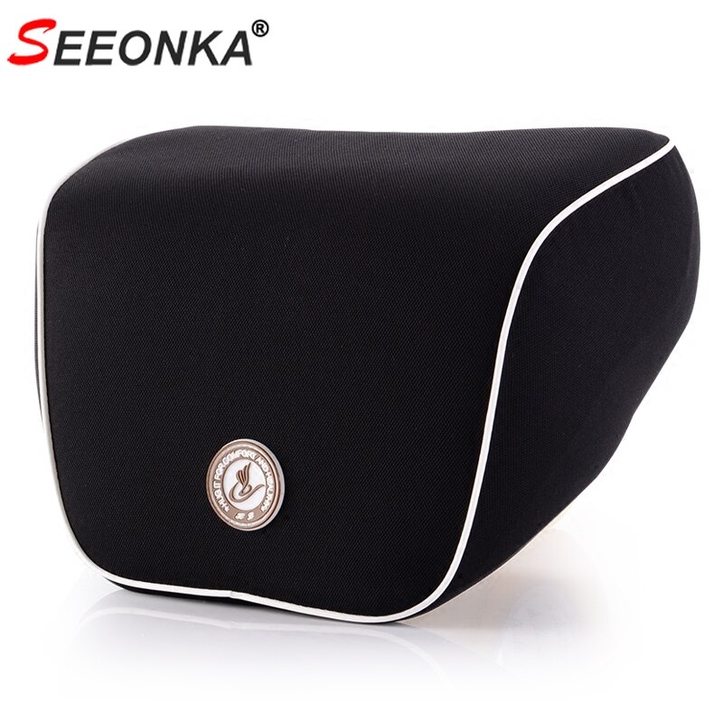 Bilpute nakkestøtte nakkepute minne bomull sortere passform kropp ryggrad kurve ortopedisk pute sete polyester