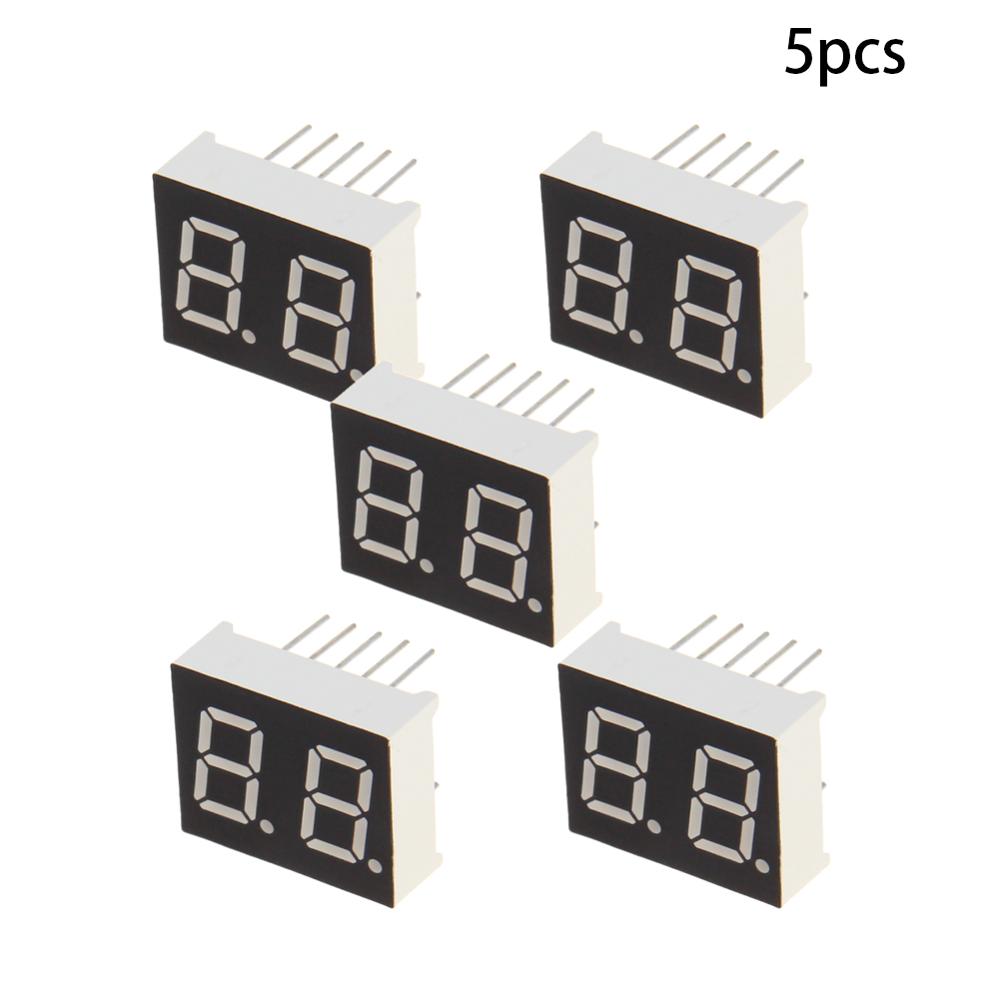 2 ~ 20 st gemensam katod / anod led display 2 bitars digitalt rör 10 stift 7 segment 2v 20ma röd/grön led segment displayer: 4021a x5 st
