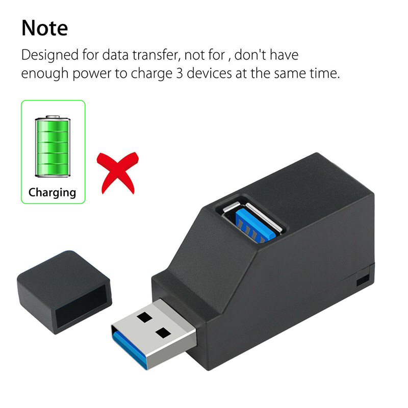 Multi-usb-laddningshub-förlängare 2.0 strömförsörjd otg-adapter hubb 3 portar usb 3.0 mini-hubadapter för tablet pc notebook macbook pro