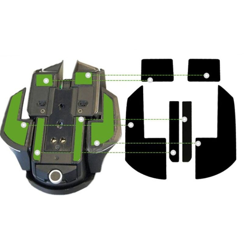 2 set 0.6mm sostituisci i pattini del Mouse tappetino adesivi per Mouse per razer Ouroboros