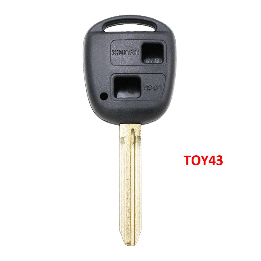 2 Button Folding Flip Remote Key Shell Case For Toyota Rav4 Corolla Camry Echo Prado Celica Avensis Tarago TOY43 / TOY47 Blade: TOY43