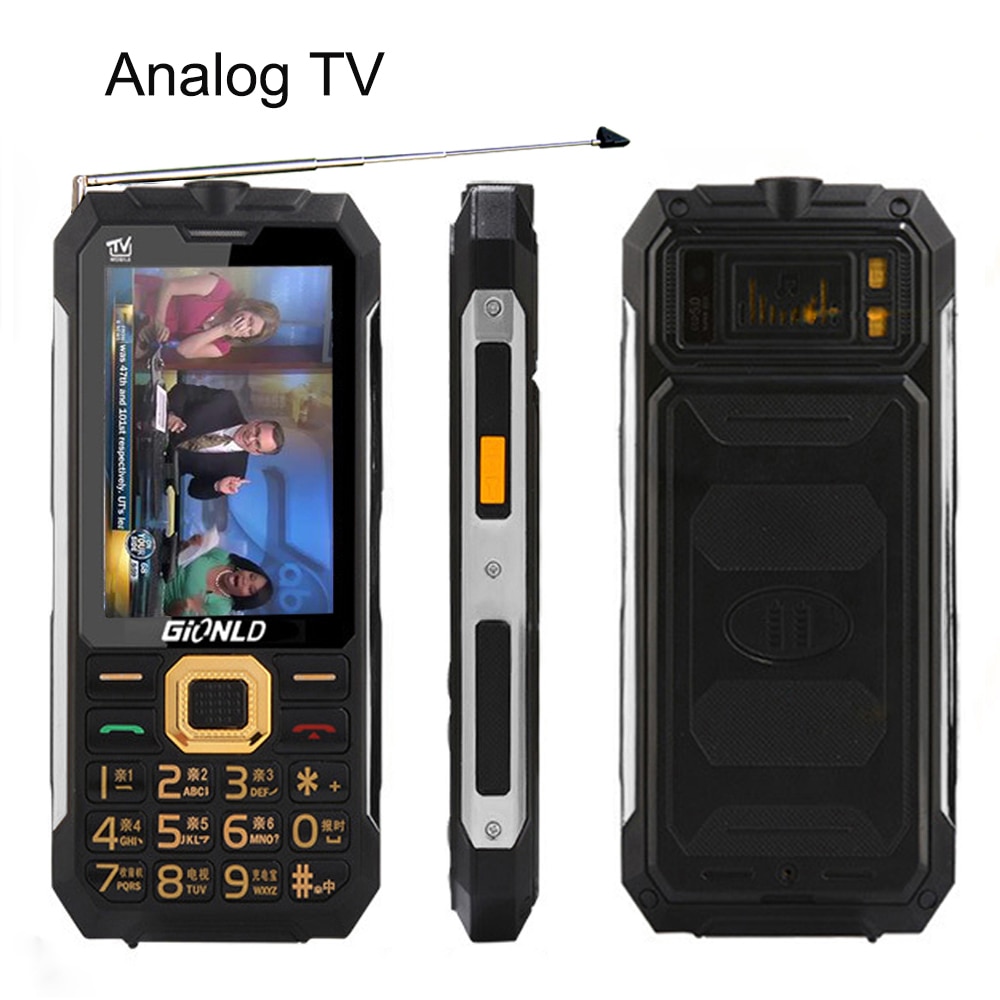 MAFAM Analog TV 3.0'' Big Display Power Bank Speed Dial GPRS Driving Record Long Standby Outdoor Dual SIM Rugged Mobile Phone