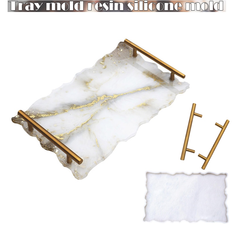 Large Silicone Tray Artist Mold Irregular Coasters Epoxy Resin Art Supplies Make Your Own Tray Epoxy Resin Molds silicone mold