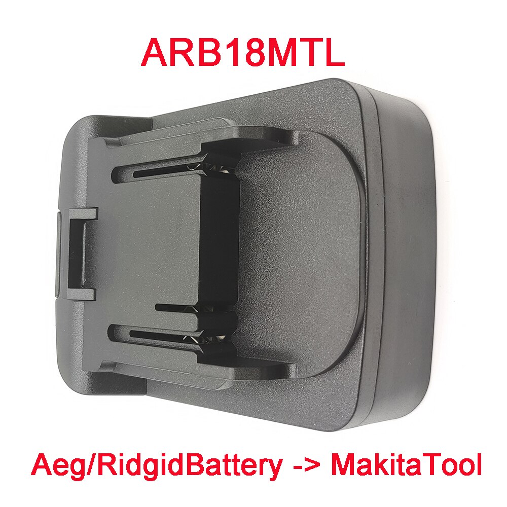 Adapter til makita 18v værktøj til dewalt bosch aeg ridgid devon worx milwaukee black decker porter-kabel stanley li-ion batteri: Arb 18 mtl
