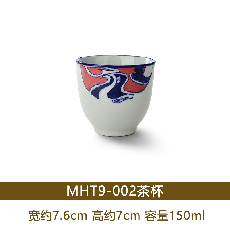 150ml japanska koppar tekopp vinglas stengods keramik restaurang vattenkopp med kopp kaffekopp: Mht 9-002