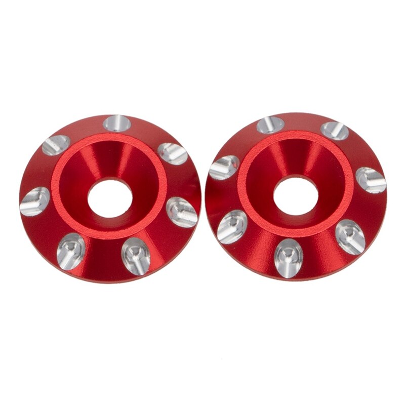 Metall Schwanz Flügel M3 Senkkopf Schrauben Scheiben für 1/10 Skala Off Road Buggy Monster Truck RC Dift Autos: Red