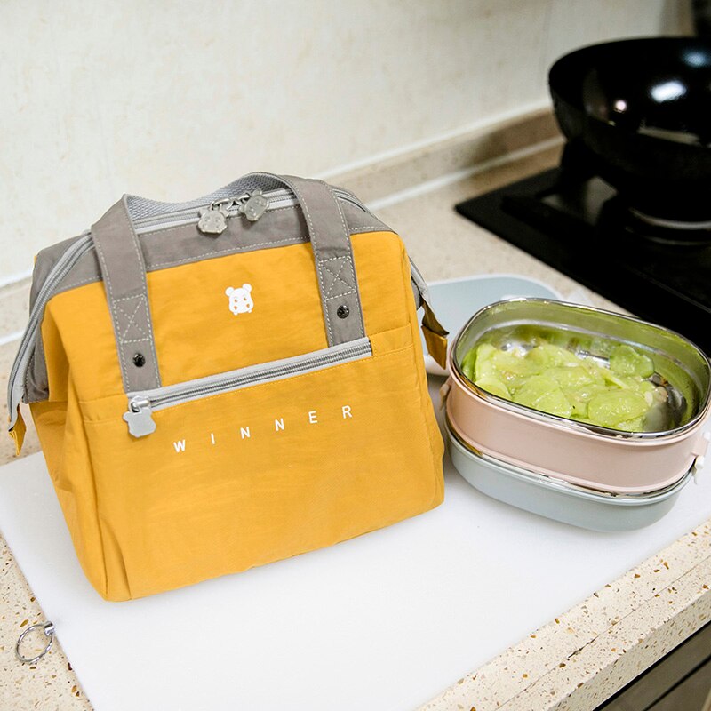 Winner Thermal Insulated Lunch Box Tote Cooler Bag Bento Pouch Lunch Container School Food Storage Bags