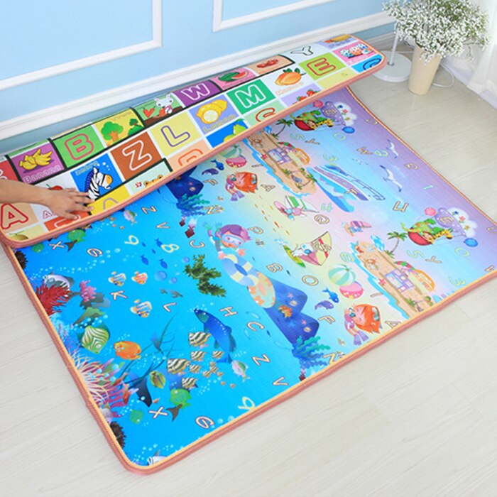 Foldbare børn legetæpper baby legetæppe børn klatretæppe udendørs store strandmåtter vandtæt picnic campingmåtte  px25