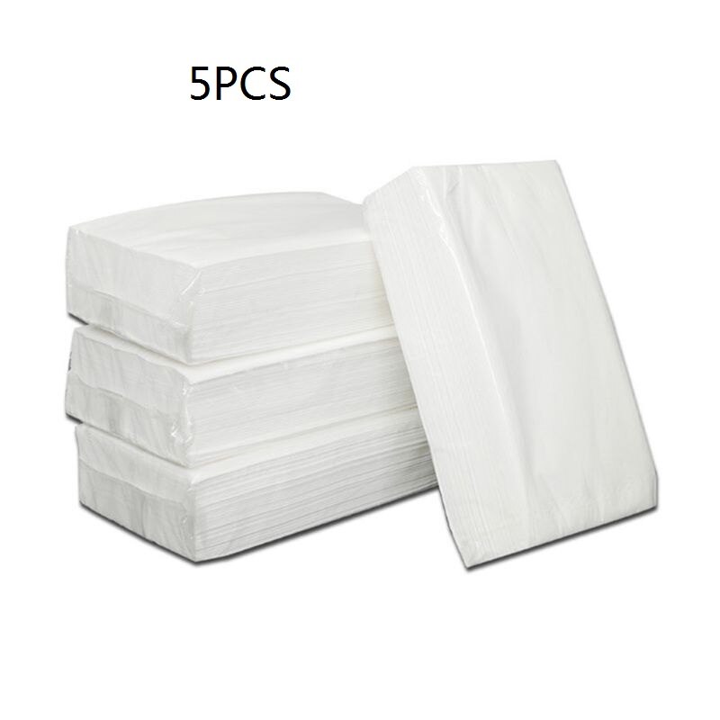 5Bags Silky Smooth Soft Premium 100 Sheets/Bag 3 Layers Toilet Paper Kitchen Toilet Facial Tissues KTV Hotel Special Paper