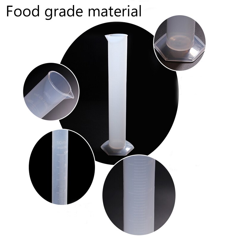 2000ml fødevarekvalitet plast måle cylinder fortykket pp materiale laboratorieudstyr gradueret cylinder