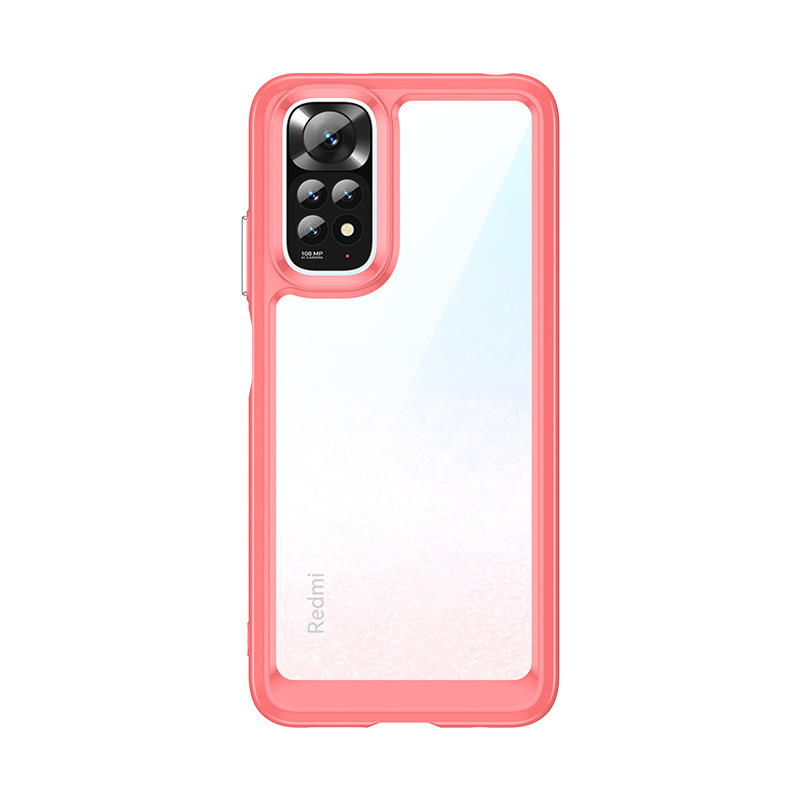 Per redmi note 12 pro 4g custodia cover redmi note 12 pro 4g capas colore trasparente clear fundas redmi note 12 pro 4g global: Rosso