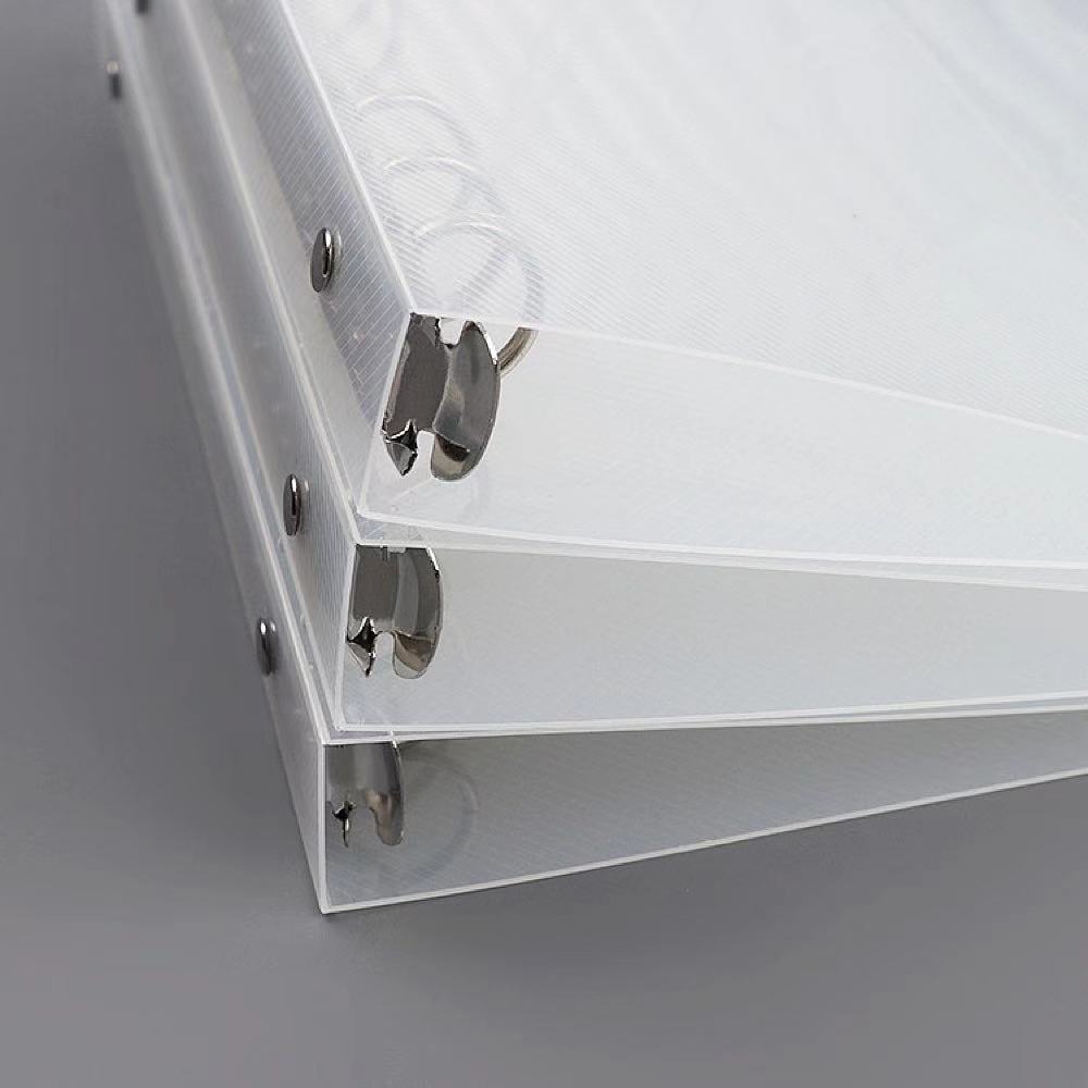 A6/A5/B5 Six-Hole Transparent Waterproof Binder Multi-Function File Folder Removable