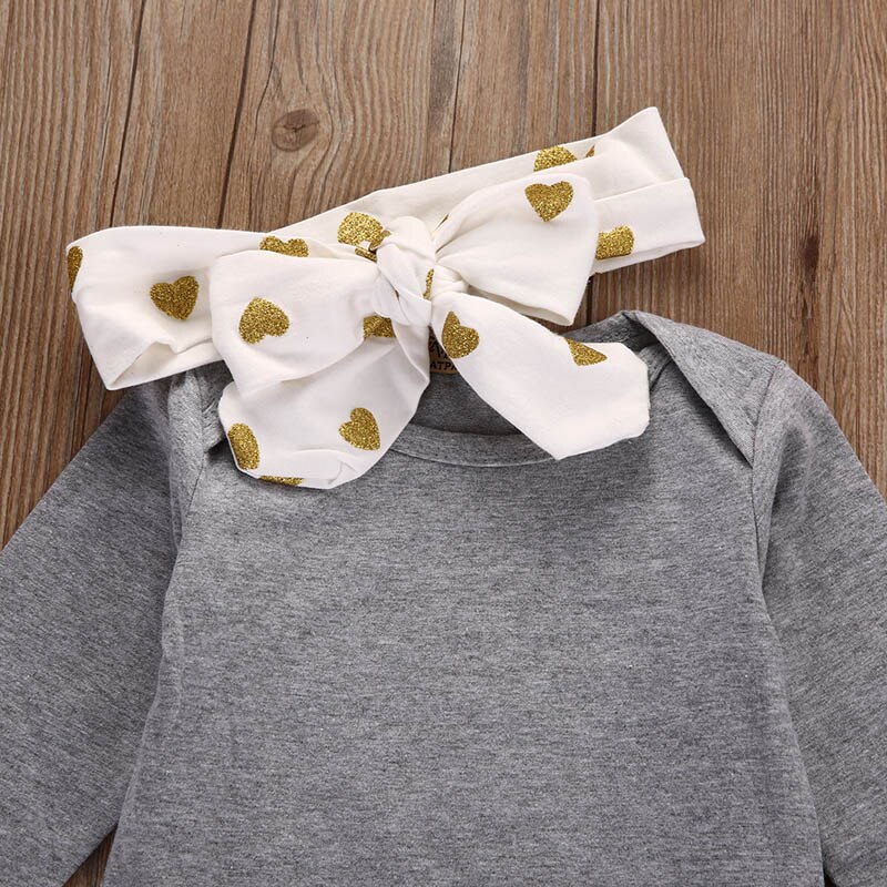 3 Stks/set Baby Meisjes Katoenen Kleding Sets Lente Herfst Tops Shirt Broek Hoofdband Baby Kleding Baby Kids Kleding Set