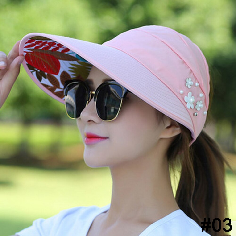 Zon Hoeden Voor Vrouwen Vizieren Hoed Vissen Fisher Strand Hoed Uv Bescherming Cap Zwart Casual Womens Zomer Caps Paardenstaart Breed rand Hoed: Oranje