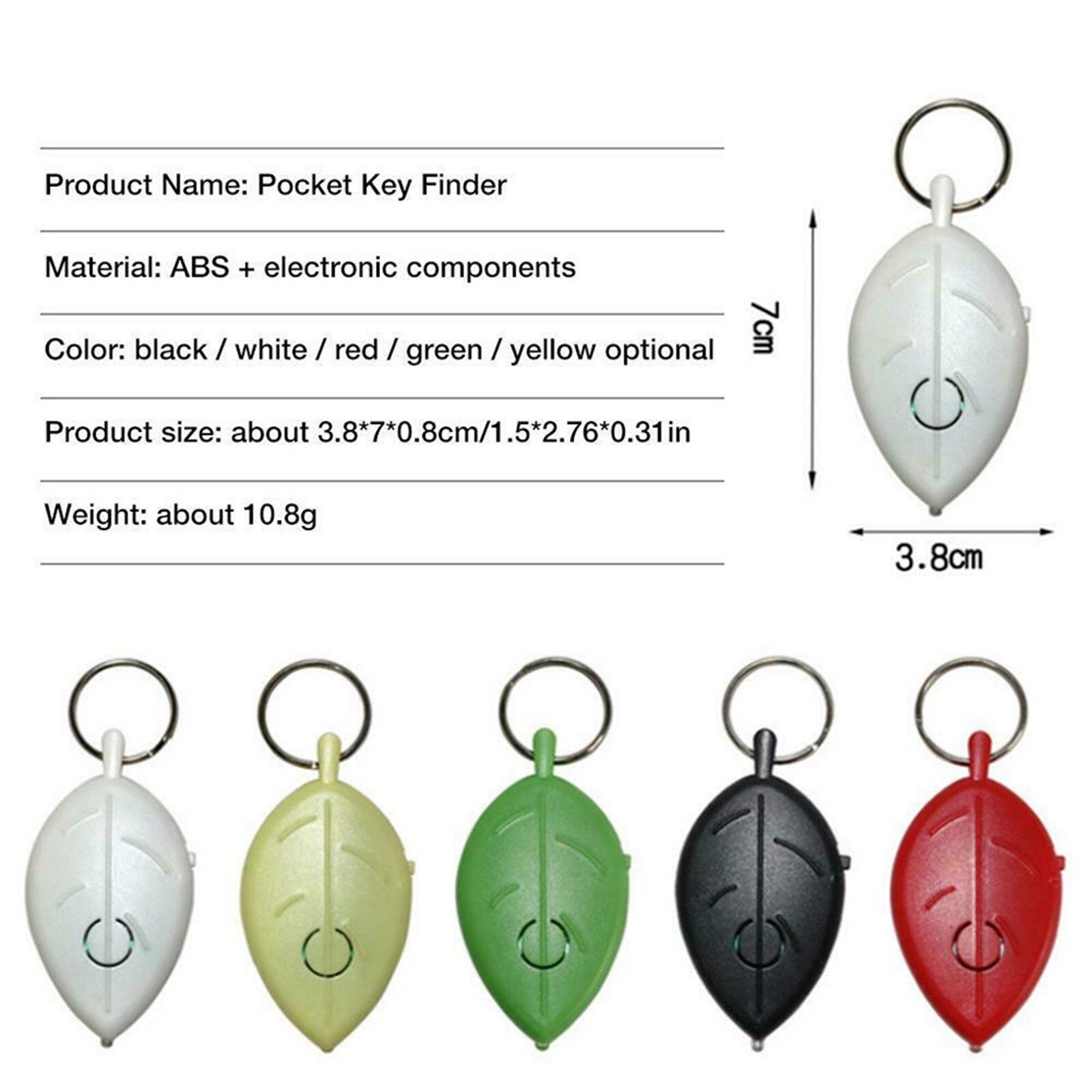 Keys Ring Voice Control Tracker Anti-Verloren Mini Knipperende Gesis Key Locator Apparaat Afstandsbediening Piep Kids Bag Portemonnee Locators drspshiping