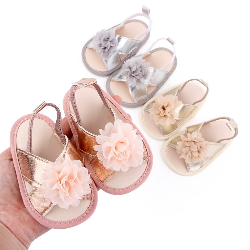 Bobora Summer Flower scarpe basse scarpe da spiaggia primi camminatori sandali per bambina suola morbida per neonato