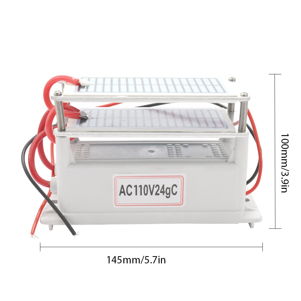 Purificador de aire dos tabletas de ozono placa integrada purificador de aire y agua ozonizador portátil de cerámica ozono 24g generador O2 herramientas