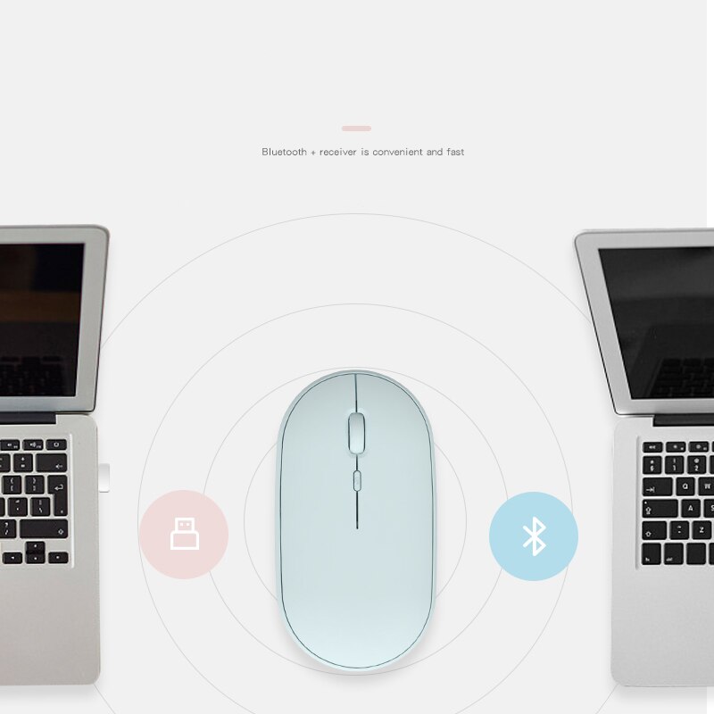 Ratón recargable Bluetooth para Apple Macbook air, Xiaomi Macbook Pro, Huawei Matebook, portátil, Notebook