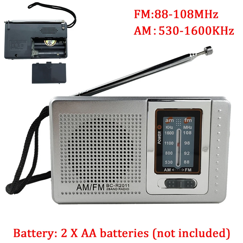 Tragbarer retro-nasser Radio batterie betriebener Bluetooth-kompatibler Lautsprecher Behälter FM-Multiband-Radio-Stereo empfänger mit Antenne: verrotten