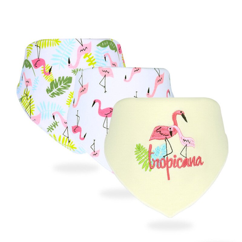 3 Stks/partij Slabbers Bandana Baby Speeksel Handdoek Voor Jongens En Meisjes Doek Print Animal Driehoek Katoenen Baby Sjaal: 8