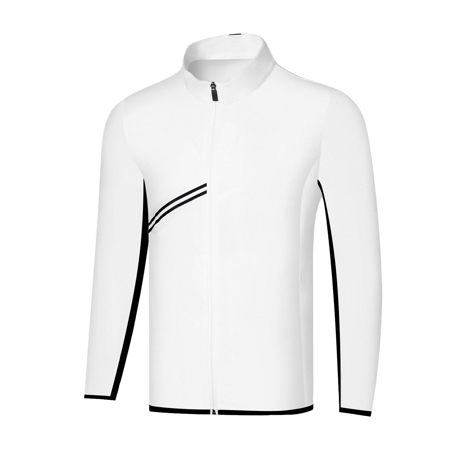 Golf odzież męska wiatrówka płaszcz wodoodporna kurtka: WHITE / L