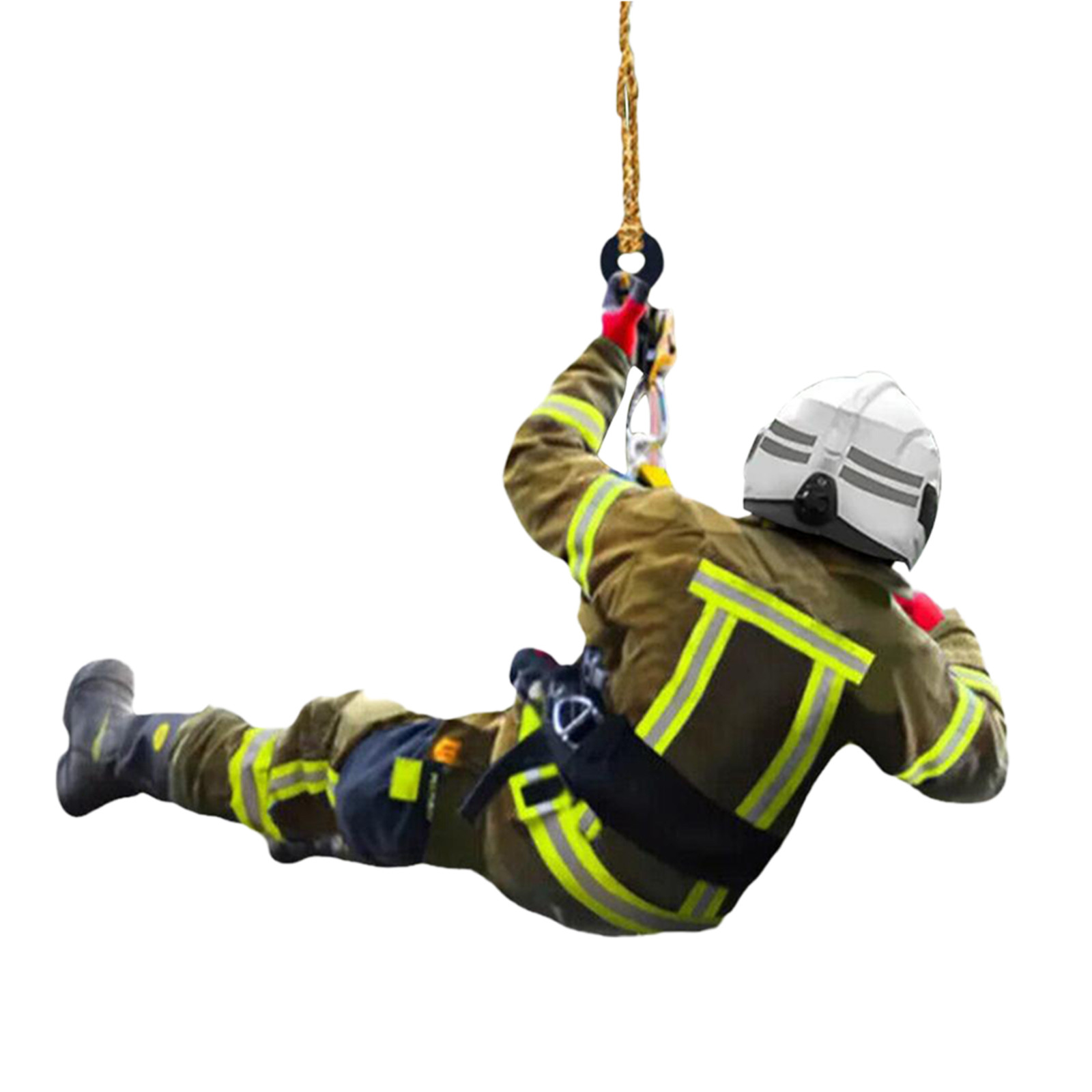 Christmas Decoration Acrylic Decoration Christmas Decoration Tree Pendant, Wall Window, Car Firefighter Pendant Set: SKY BLUE