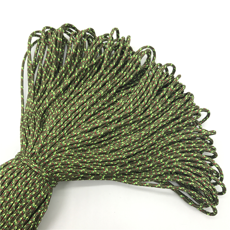 10 jardów/Lot 2mm linka spadochronowa smycz liny Mil Spec typu jeden Strand wspinaczka Camping Survival sprzęt DIY biżuteria, dzięki czemu: 25