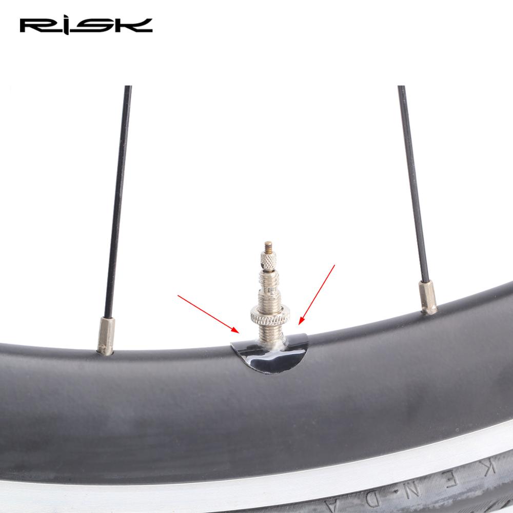 Risiko mountain road cykel presta ventil klistermærker ventil kerne klistermærker pakning carbon fælge rør dæk ventil faste klistermærker