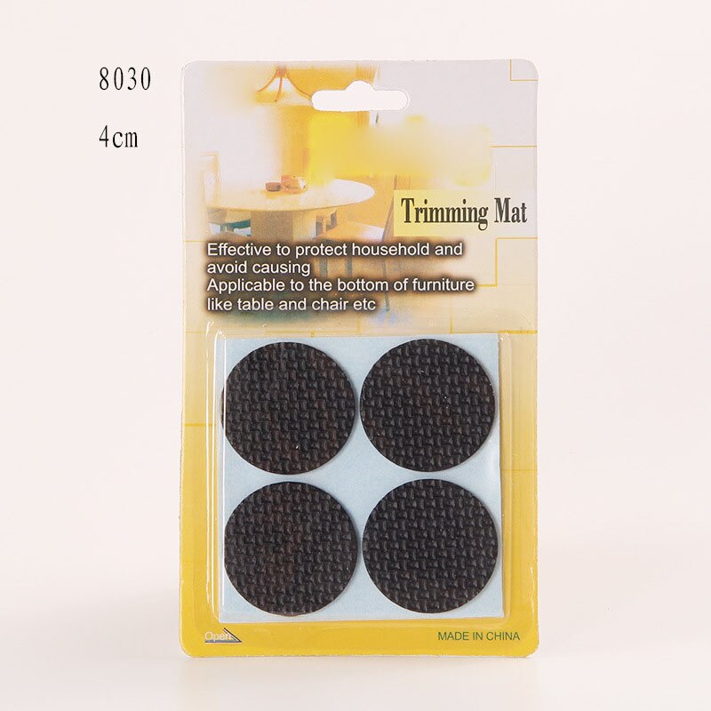 Multifunction Furniture Protection Pad Rubber Self Adhesive Anti-Skid Floor Scratch Protector Pads HFing: Diameter 40MM