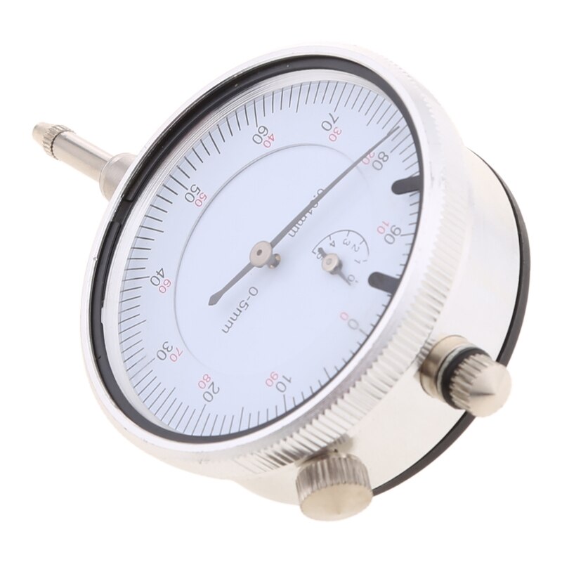 0-5mm/0.01mm Dial Indicator Gauge Meter with Lug Back Precise Measure Instrument Dial Gauge Micrometer Tool