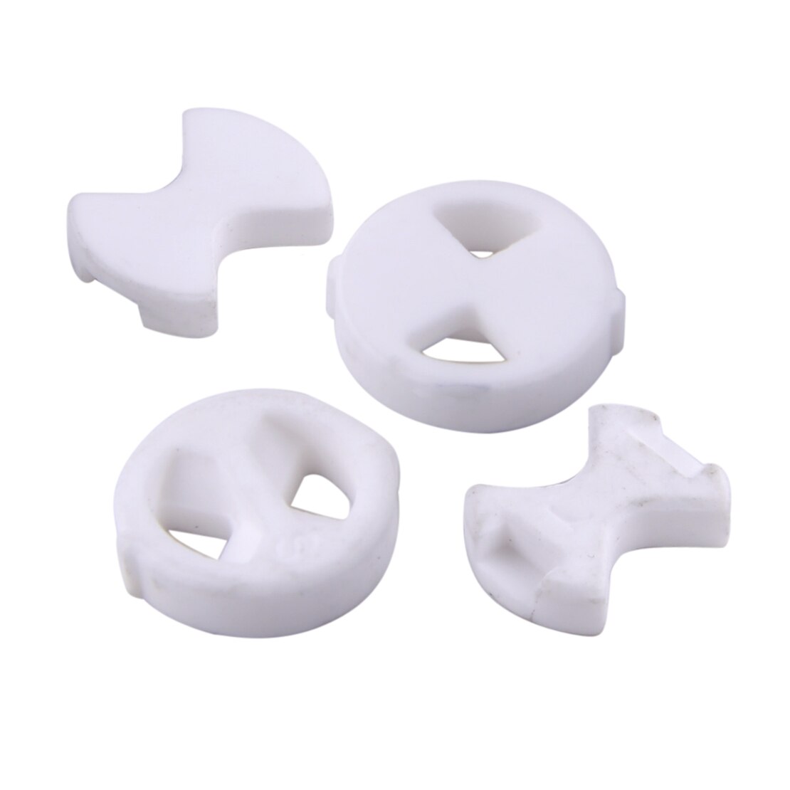 8Pcs/Set 1/2'' Valve Tap Replacement Ceramic Disc &amp; Silicon Washer Gasket Insert Accessories