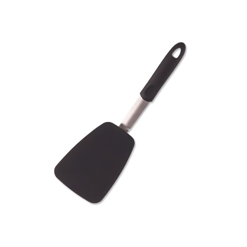 Espátula de silicona de 4 piezas de acero inoxidable, espátula flexible para freír carne, espátula, juego innovador de cocina: C