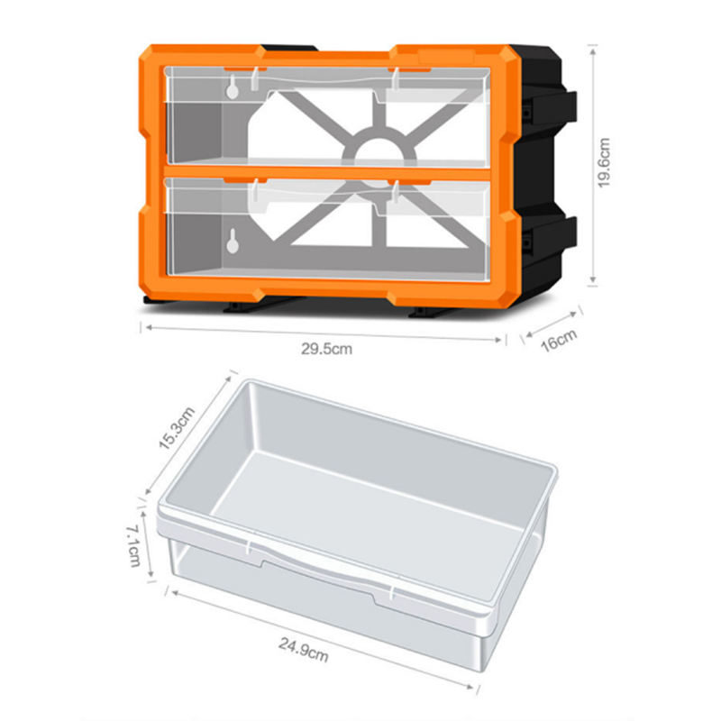LEADLOONG Type de tiroir pièces armoire boîte de retournement pièces en plastique boîte boîte à vis armoire à outils boîte de matériel
