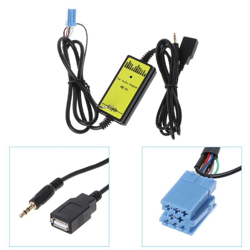 Car Audio MP3 Interface CD Adapter Changer AUX SD USB Data Cable Mini 8P