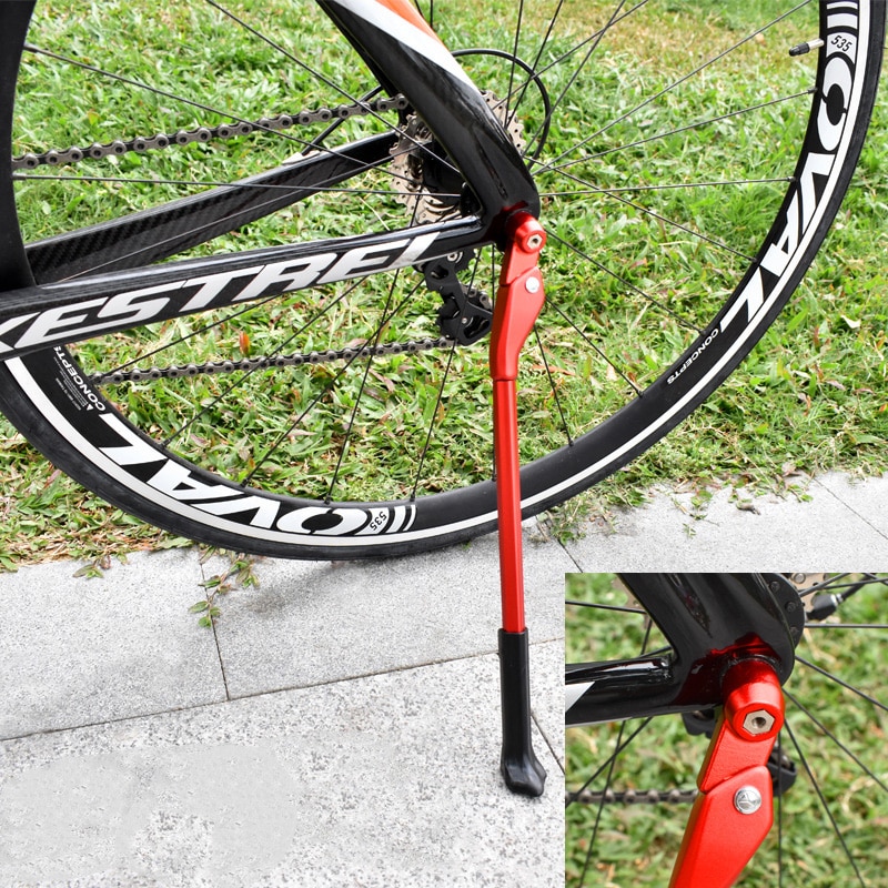 Adjustable Quick Release Aluminum Alloy Bicycle Kickstand for 26/27.5/29 Inches /700C Anti-slip Bike Stand Bike Kickstand