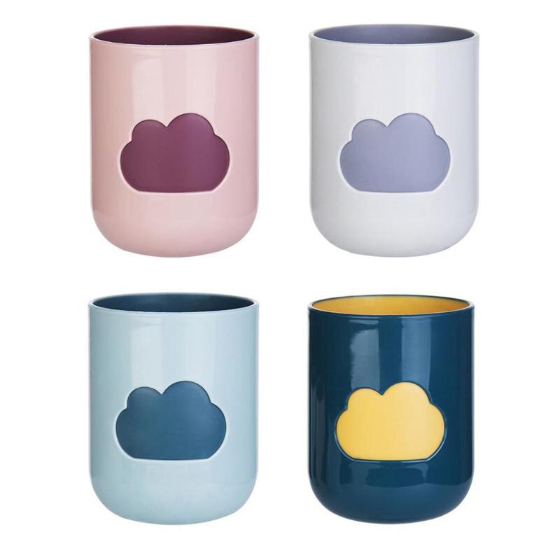 Copo de lavagem bucal criativo em duas cores, copo fosco com estampa de nuvem para casa, presente de casal, porta escovas de dentes, caneca de casa banheiro