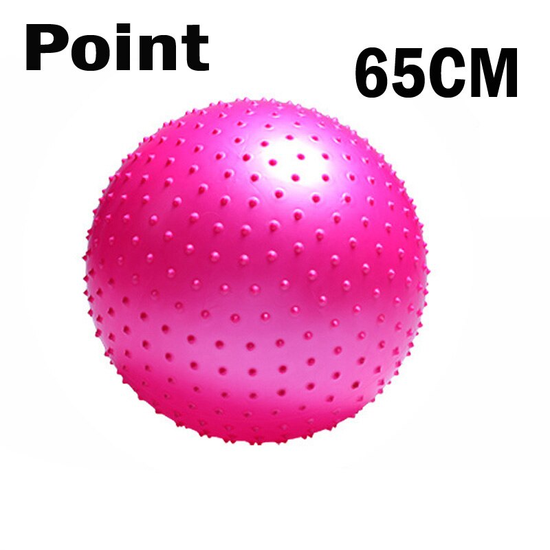 Sports Yoga Balls Point Fitness Gym Balance Fitball Exercise Pilates Workout Barbed Massage Ball 55cm 65cm 75cm 85cm: 65CM Pink