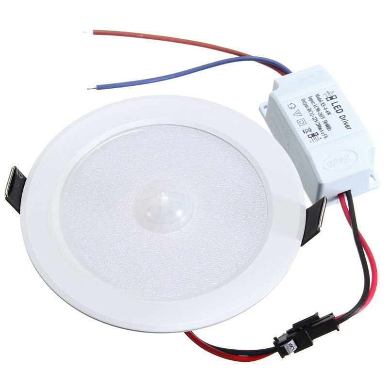 1 Pcs Led Downlight Plafond 5W E27 Pir Motion Sensor 10 Smd Stap Light Wall Path Lamp 5730 Smd verlichting AC85-265V