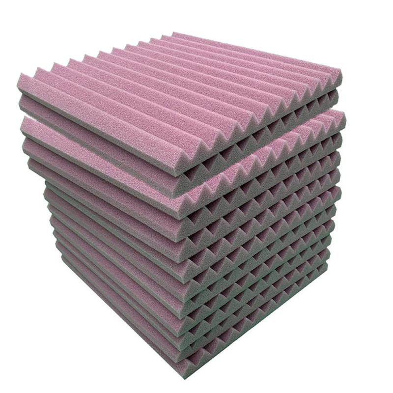 Neue 12 Stck Akustische Platten Schallschutz Schaum Akustische Fliesen Studio Schaum Klang Keile 300x300x25mm: 07