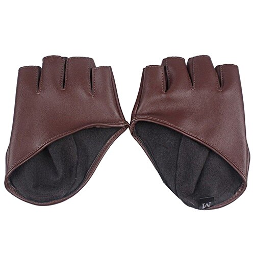 Dame Handschuhe Faux Leder Halb Finger Handschuhe Fahren Pole Tanzen Zeigen Handschuhe Punk Kühlen Faux Leder Handschuhe Für Frauen