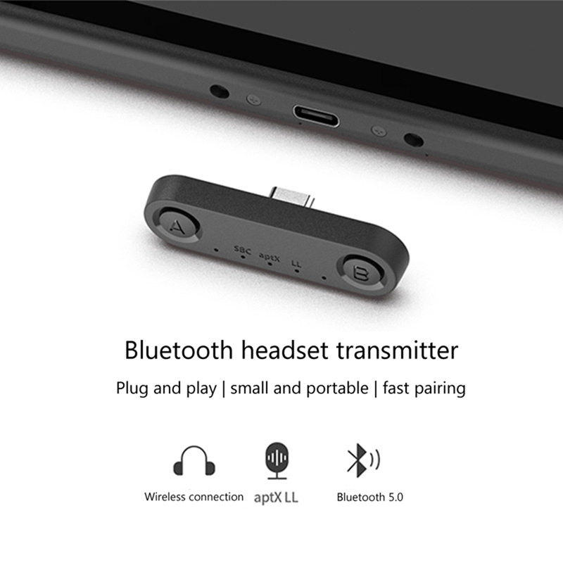 Bluetooth Transmitter for Nintendo Switch Bluetooth 5.0 Wireless Audio Adapter Accessories for Switch Lite PS5 PC