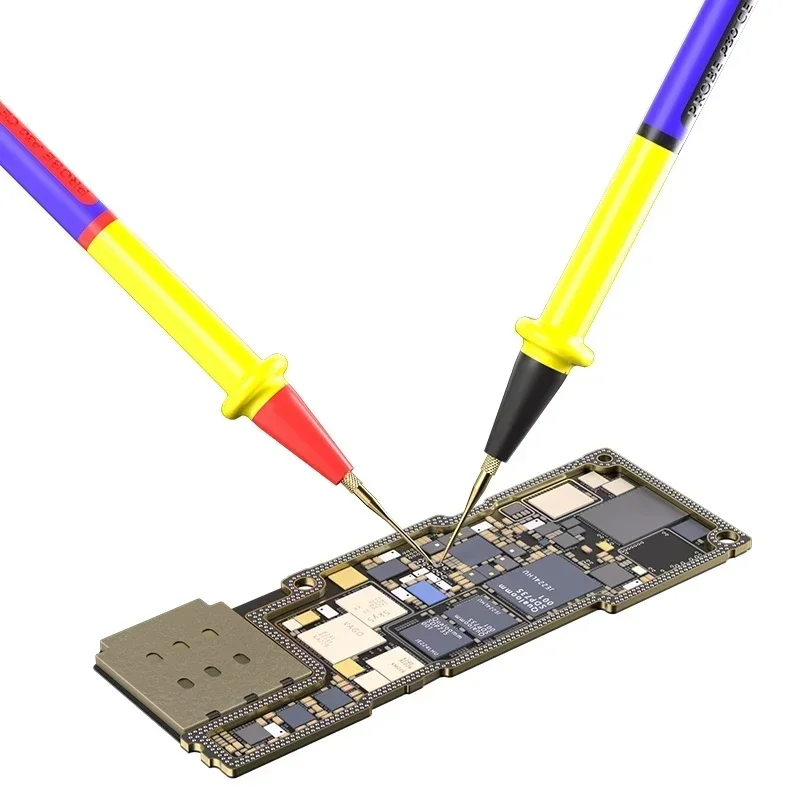 MECHANIC RP15 Stainless Steel Multimeter Pen 1000V 20A Wire Interchangeable Tips Universal Fine Point Needle Soft Test Probe