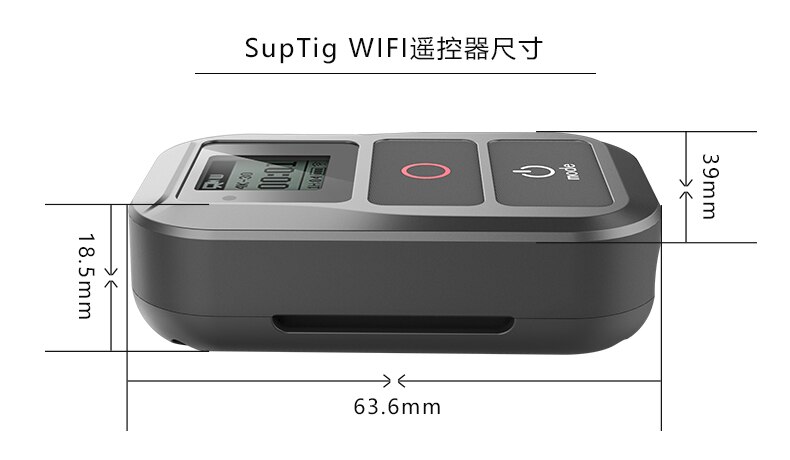 Control remoto WIFI Suptig resistente al agua para Gopro Hero 7 6 5 4 3 + 3 para Gopro 4/5 Session/Fusion Cámara accesorios deportivos: New