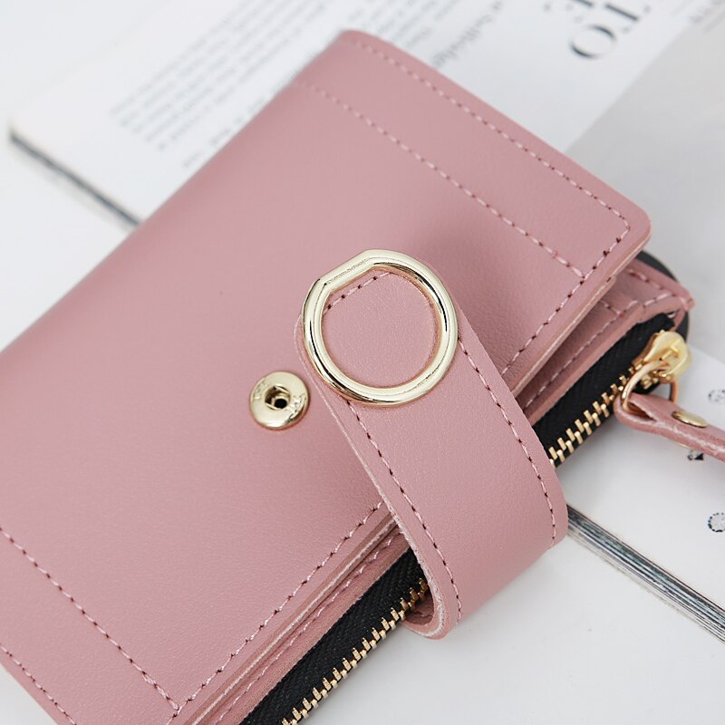cuir femmes portefeuille moraillon petit et mince monnaie poche sac à main femmes portefeuilles porte-cartes de luxe portefeuilles sac à main