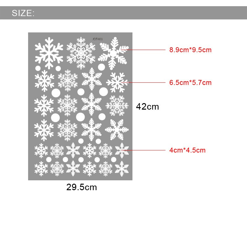 Christmas snow wall paste window glass paste doors and windows bedroom cartoon background decoration pvc wall paste