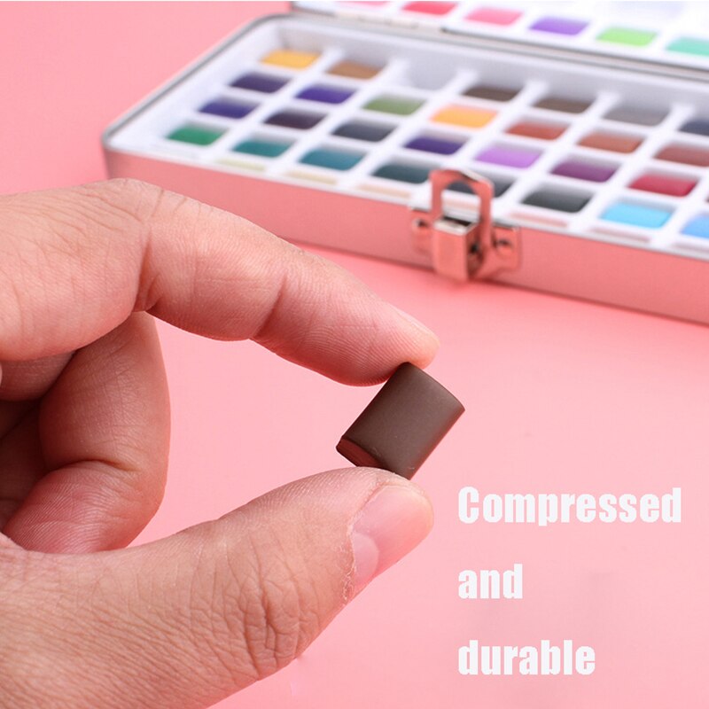 Juego de acuarelas profesionales de 50/72/90 colores, pintura para colorear con agua, práctica para dibujar, suministros de arte
